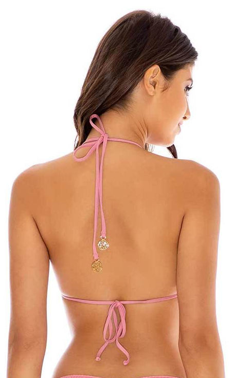 Luli Fama River Dance BLUSH SEAMLESS TRIANGLE TOP